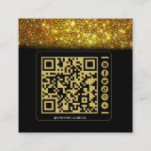 Black Gold Trainer Social Media Visitekaartje (Achterkant)