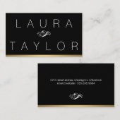 Black Gold Trim Visitekaartje (Voorkant / Achterkant)