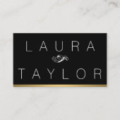 Black Gold Trim Visitekaartje (Voorkant)