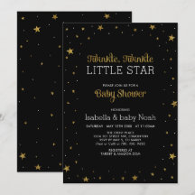 Black & Gold | Twinkle Little Star Baby Shower