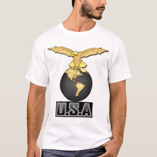 Black & Gold USA T-shirt (Voorkant)