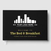 Black Gold Uw Logo Bed & Breakfast Gastenboek (Voorkant)