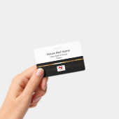Black & Gold Vastgoed Marketing Introductie Badge (Handheld)