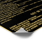 Black & Gold Vastgoed Poster (Hoek)