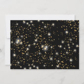Black & Gold verjaardagsfeestje uitnodigen Foto Kaart (Achterkant)