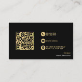 Black & Gold VIP-volledig  en professioneel Visitekaartje (Achterkant)