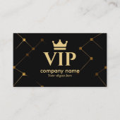 Black & Gold VIP-volledig  en professioneel Visitekaartje (Voorkant)