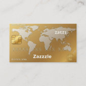 Black Gold-Visitekaartjes Visitekaartje (Voorkant)