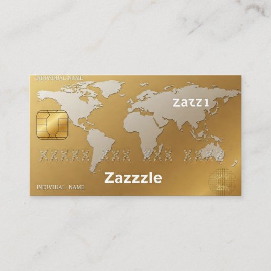 Black Gold-Visitekaartjes Visitekaartje (Voorkant)