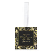 Black Gold Vlourish 50th Wedding Jubileum Decoratie (Voorkant)