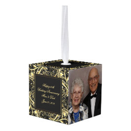 Black Gold Vlourish 50th Wedding Jubileum Decoratie