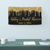 Black Gold Vrijgezellenfeest Backdrop Photo Booth  Spandoek (Beurs)