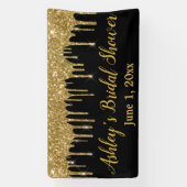 Black Gold Vrijgezellenfeest Backdrop Photo Booth  Spandoek (Verticaal)