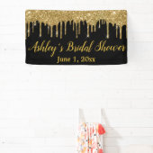 Black Gold Vrijgezellenfeest Backdrop Photo Booth  Spandoek (Insitu)