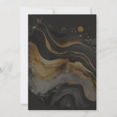 Black Gold Waterverf Arch 50e verjaardag voor hem Kaart (Achterkant)