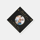 Black Gold Weddenschap Hartelijk dank Aangepaste f Servet (Hoek)