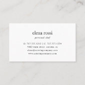 Black & Gold Whisk Pattern | Chef Catering Bakery Visitekaartje (Achterkant)