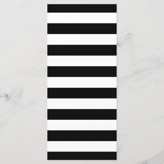 Black Gold White-menukaart Programmakaart (Achterkant)