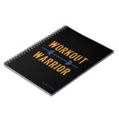 Black Gold Workout Warrior Fitness Journal Notitieboek (Linkerzijde)
