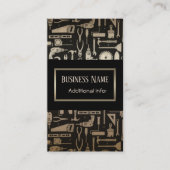 Black & Gold Workshop Tools Visitekaartje 4 (Voorkant)