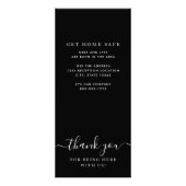 Black Gold World Map with Optional Heart Menu (Achterkant)