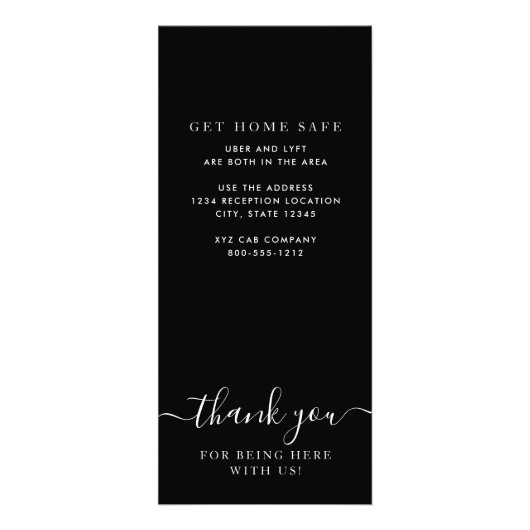 Black Gold World Map with Optional Heart Menu (Achterkant)