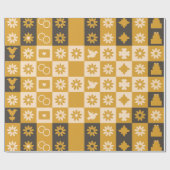 Black & Gold Wrapping paper Cadeaupapier (Vlak)