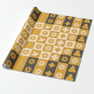Black & Gold Wrapping paper Cadeaupapier