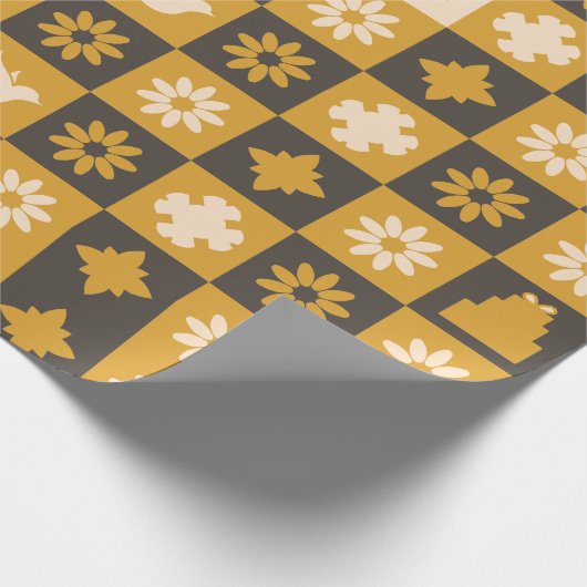 Black & Gold Wrapping paper Cadeaupapier (Hoek)