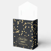 Black Gold Yellow Glitter Party Bedankdoosjes (Geopend)
