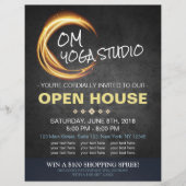 Black Gold YOGA Massage Therapy Studio Open House Flyer (Voorkant)