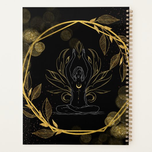 Black&Gold Yoga Planner (Achterkant)
