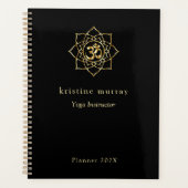 Black & Gold Yoga | Planner (Voorkant)