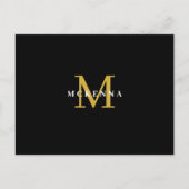 Black Gold Zakelijke Klant Bedankt Briefkaart (Voorkant)