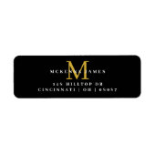 Black Gold zakelijke klant dank u Etiket (Voorkant)