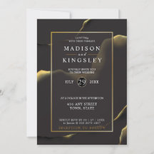 Black & Golden 💍 Abstracte inktolie