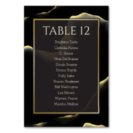 Black & Golden 💡 Abstracte inktolie Kaart