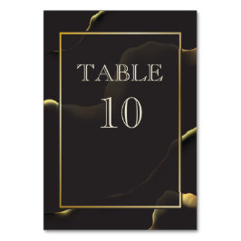 Black & Golden 💡 Abstracte inktolie Kaart