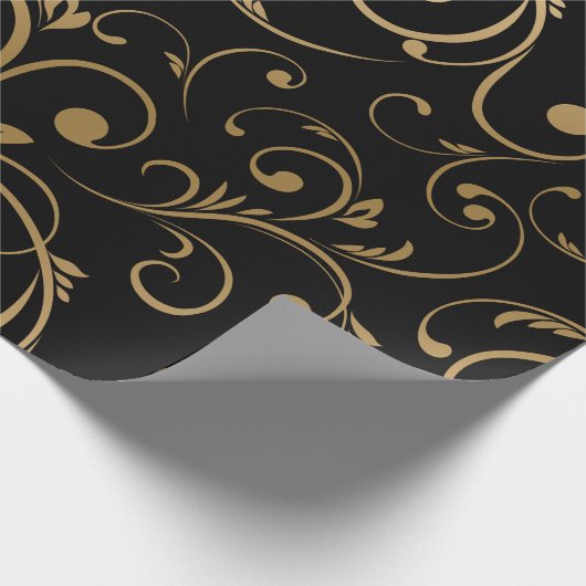 Black Golden Cadeaupapier (Hoek)