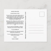 Black Golden Chic Lace Romantic Couple Wedding Aankondigingskaart (Achterkant)