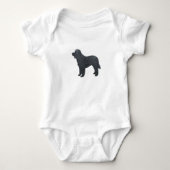 Black Goldendole/Labradoodle Artwork Romper (Voorkant)
