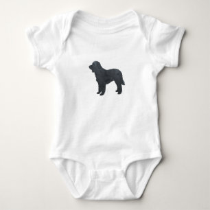 Black Goldendole/Labradoodle Artwork Romper