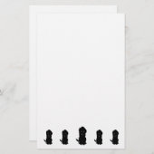 Black Goldendoodle Dog Design Briefpapier (Voorkant / Achterkant)