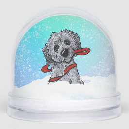 Black Goldendoodle DoodleMoji  Sneeuwbol