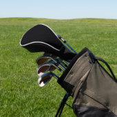 Black Golf Head Hoesje - ideaal voor uw clubs Golfheadcover (Insitu)