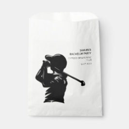 Black golfer Golfing Trip Bachelor Party minimaal Bedankzakje