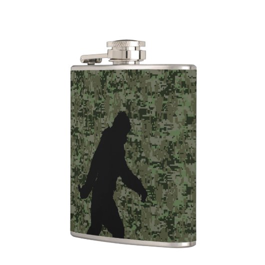 Black Gone Squatchin Woodland Digital Camouflage Heupfles (Links)