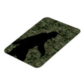 Black Gone Squatchin Woodland Digital Camouflage Magneet (Linkerzijde)