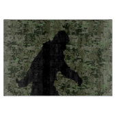 Black Gone Squatchin Woodland Digital Camouflage Snijplank (Voorkant)