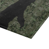 Black Gone Squatchin Woodland Digital Camouflage Snijplank (Hoek)